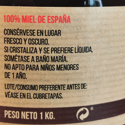 Miel multifloral de alta montaña. 2 tarros de 1 Kg