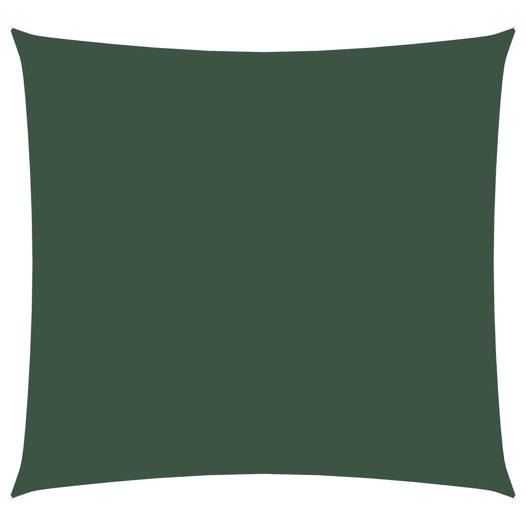 Vidaxl Toldo De Vela Cuadrado Tela Oxford Verde Oscuro 4x4 M_0