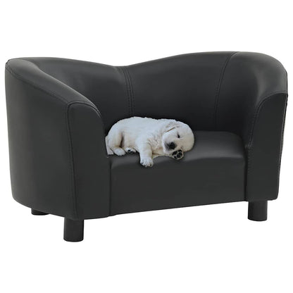 Vidaxl Sofá Para Perros Cuero Sintético Negro 67x41x39 Cm_1