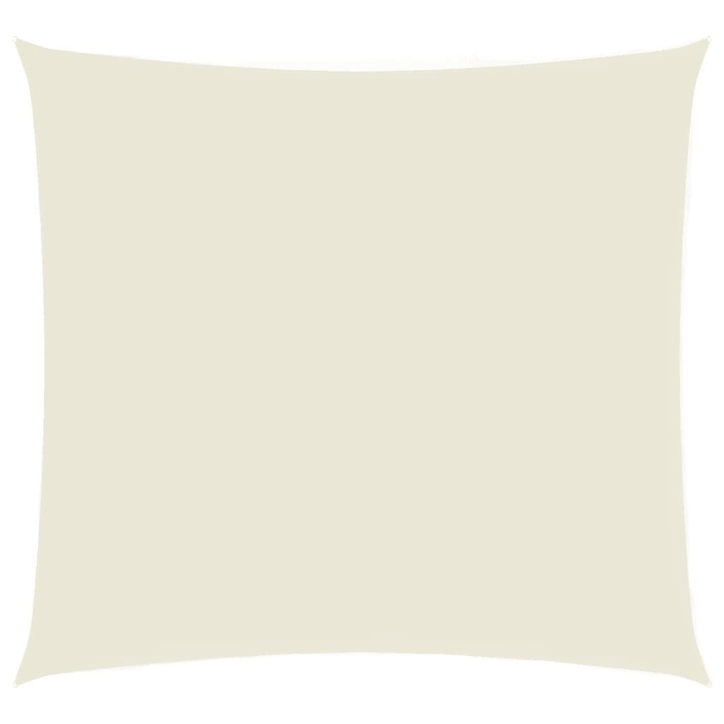 Vidaxl Toldo De Vela Cuadrado Tela Oxford Color Crema 3,6x3,6 M_0