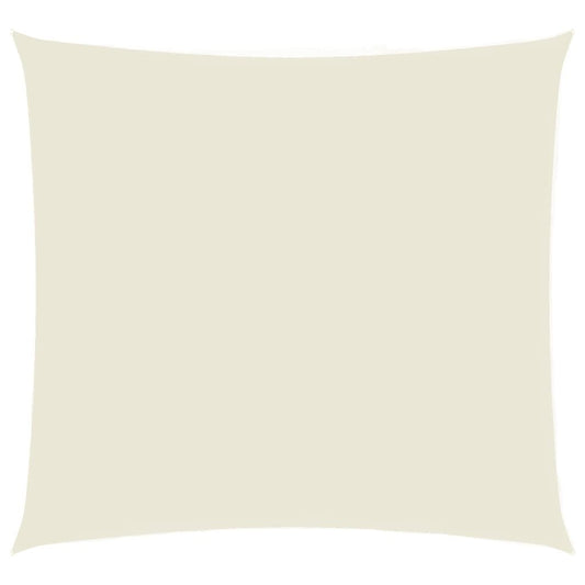 Vidaxl Toldo De Vela Cuadrado Tela Oxford Color Crema 3,6x3,6 M_0
