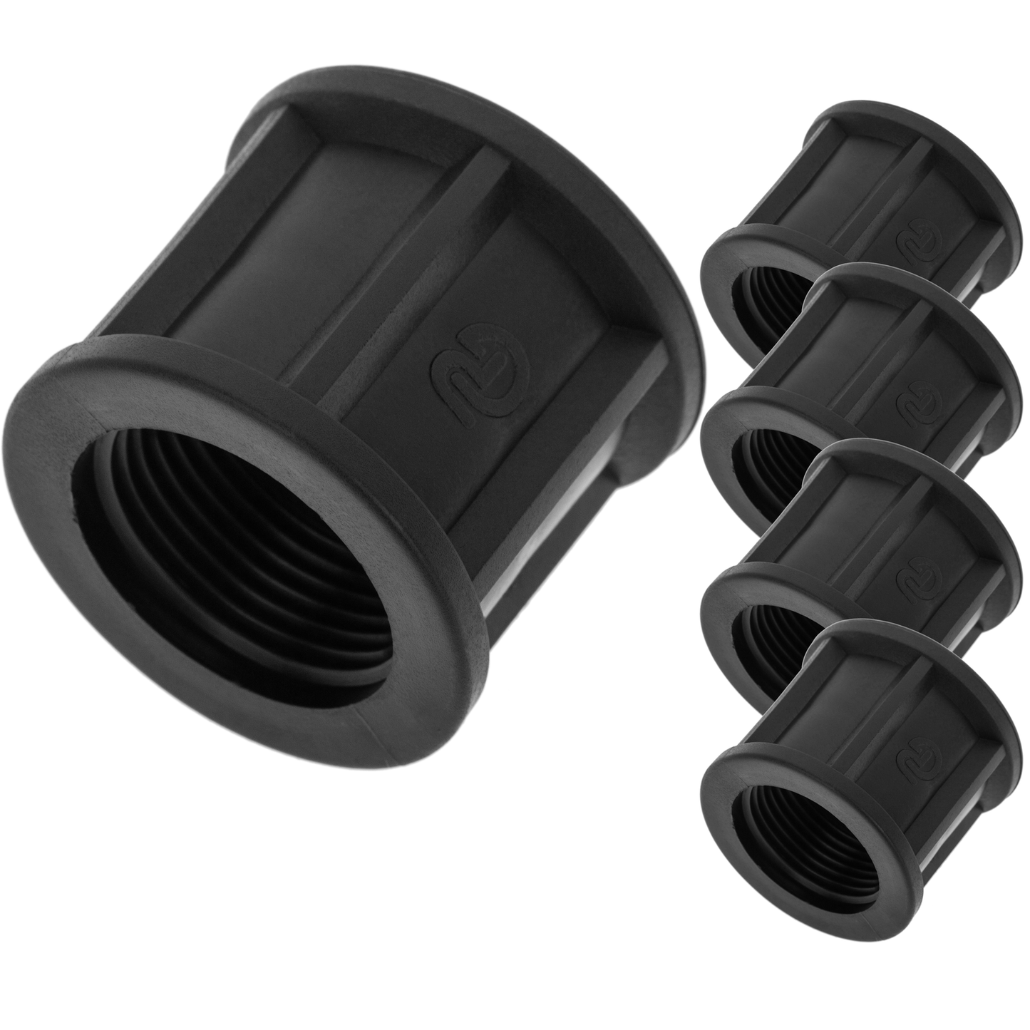 Pack De 5 Unidades Manguito De Polipropileno De 3/4“ Pulgadas Para Sistema De Riego_0