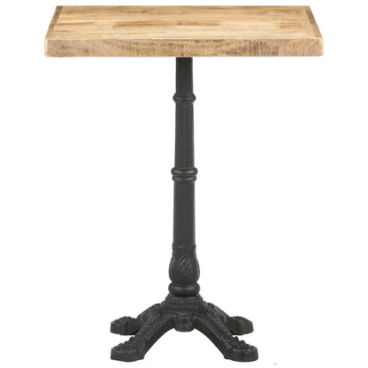 Mesa De Bistró Madera De Mango Rugosa 60x60x77 Cm_0