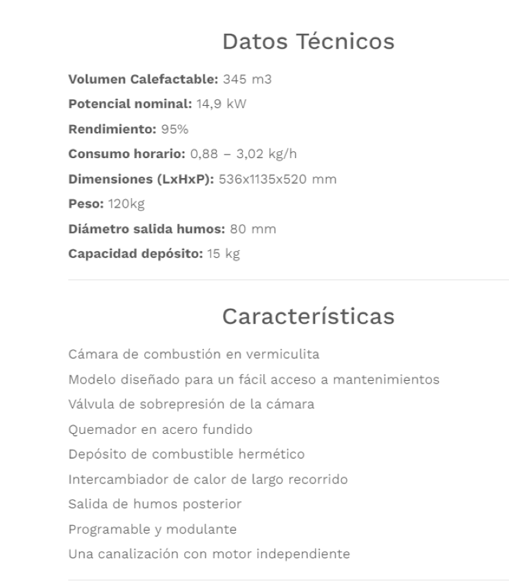 Fabricalor Estufa De Pellets Classic Plus 15 Burdeos Ventilada_1
