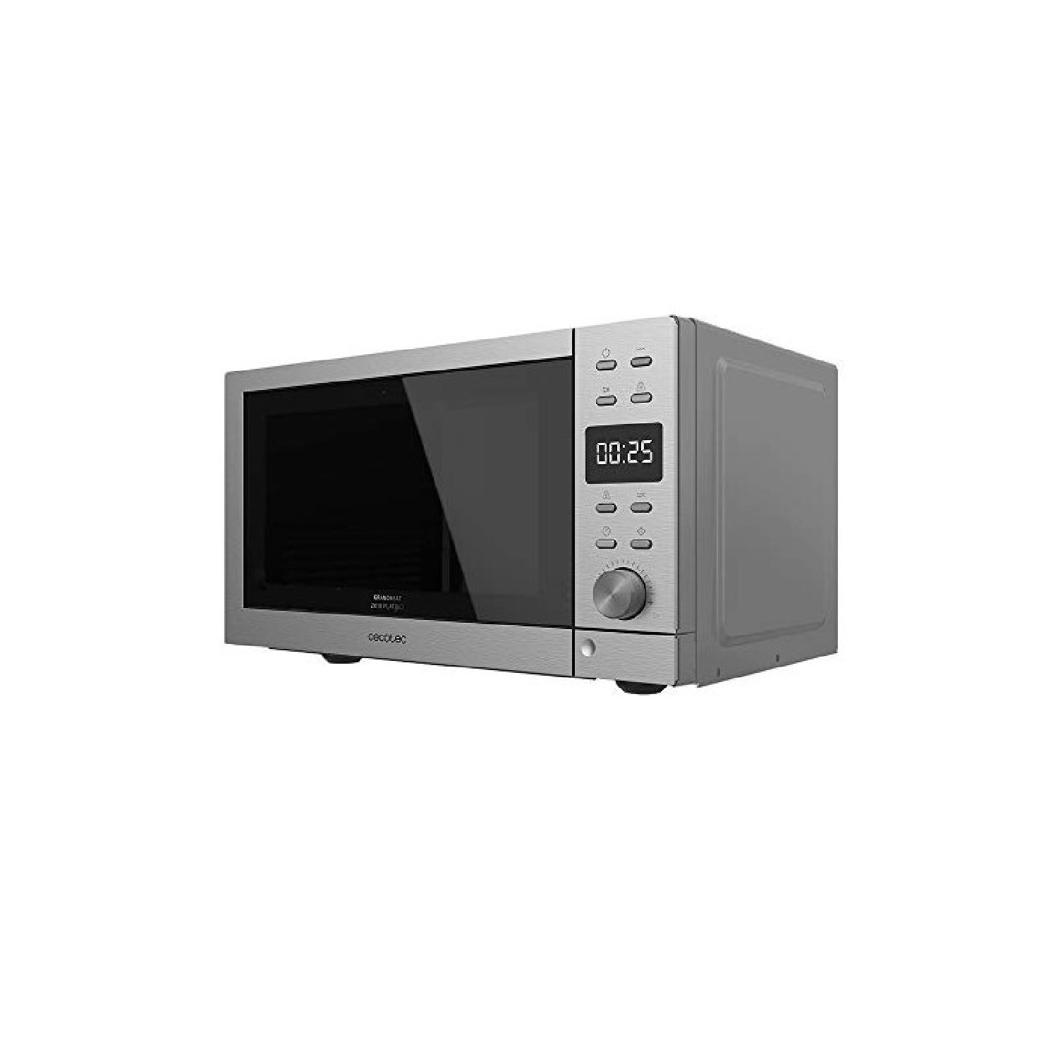 Microondas Independiente Digital Sin Plato Grandheat 2010 Flatbed Steel. Potencia 700 W, Capacidad 20 Litros, Grill De 900 W, 9 Funciones Preconfigu_0