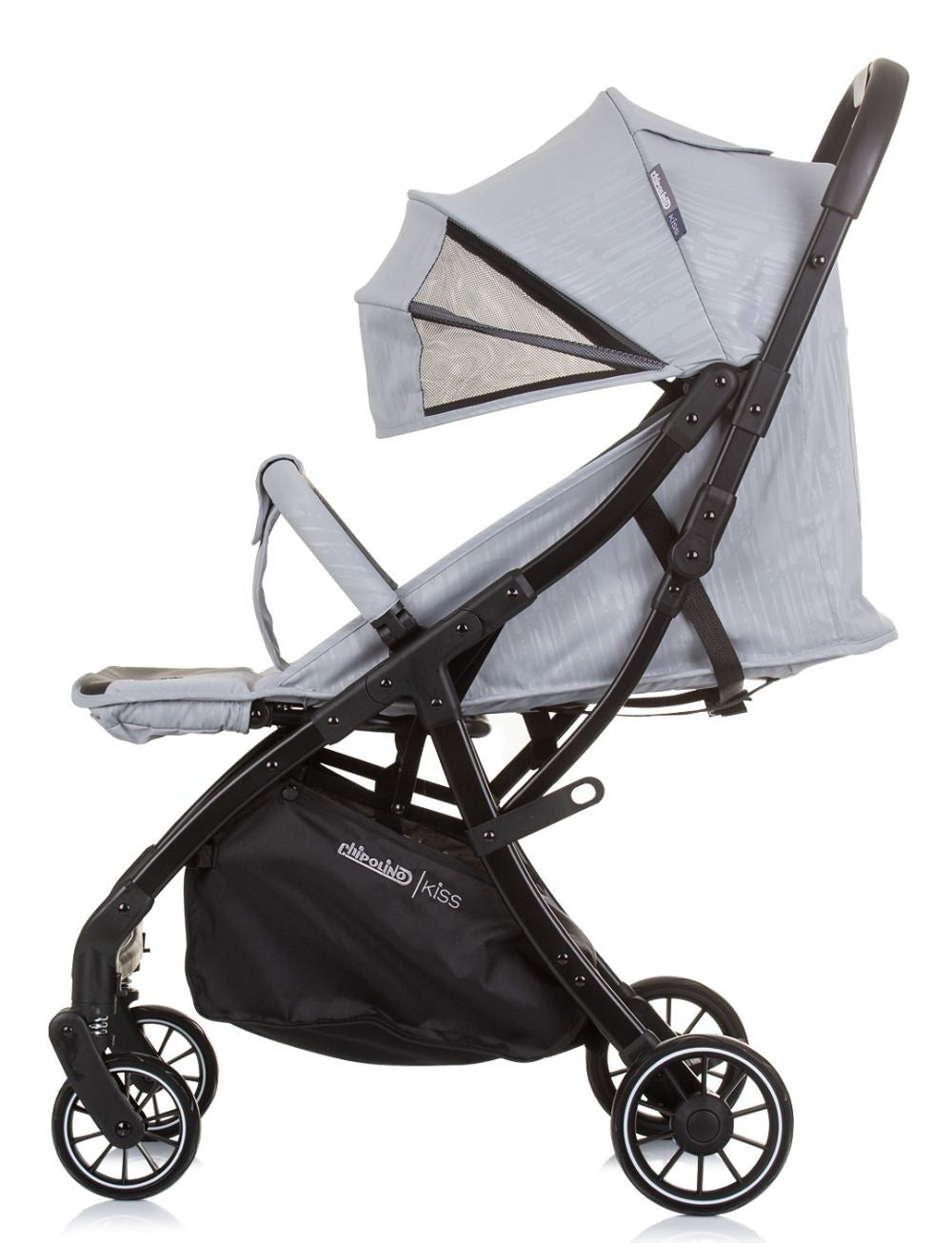 Silla De Paseo Kiss Ash Grey Con Plegado Automático Desde El Nacimiento Hasta 22 Kg De Chipolino_2