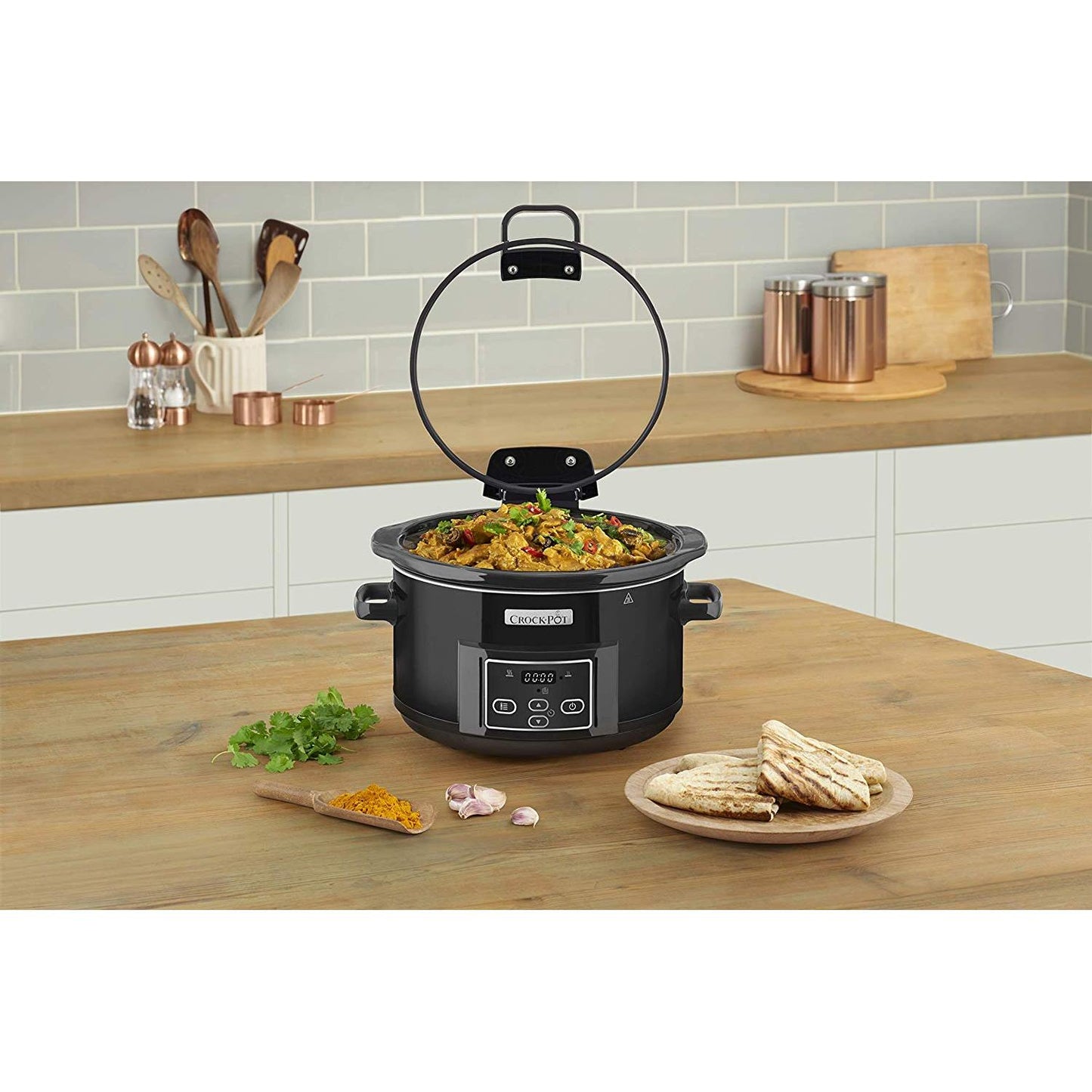 Crockpot olla cocción lenta 4,7 L CSC052X con tapa abatible