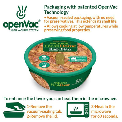 Arquivet Fresh Home Duck Stew Alimento húmedo de pato para perros 280 g