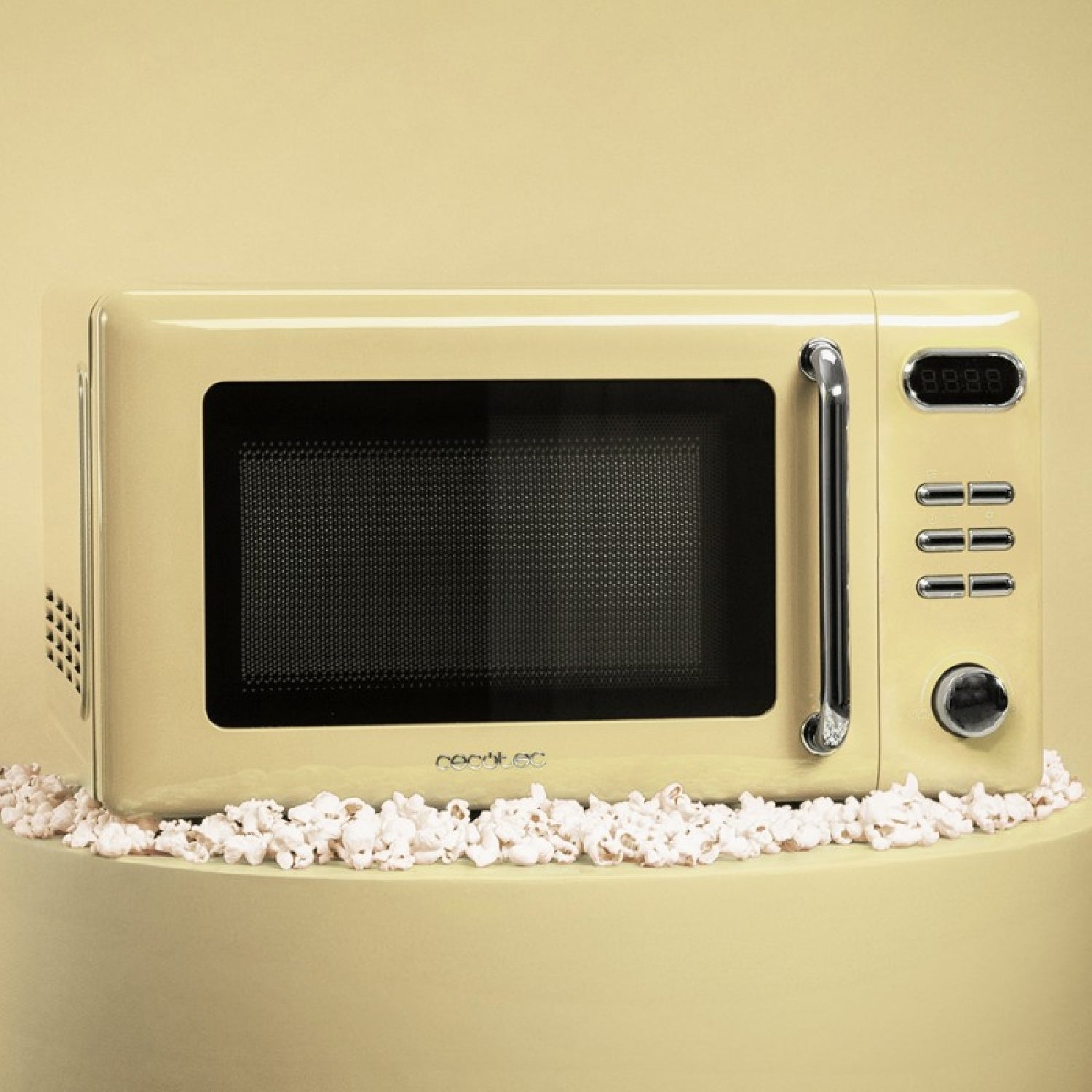 Microondas Digital Con Grill De 20 L Proclean 5110 Retro Yellow. 700 W En 5 Niveles, Temporizador Hasta 60 Mins, 8 Programas Y Modo Descongelación,_2