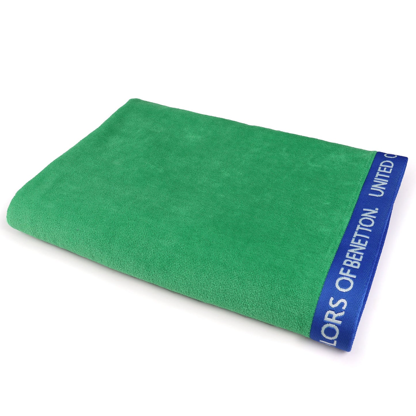 Toalla De Playa 90x160cm 380gsm Velour 100%algodon Verde Casa Benetton_4