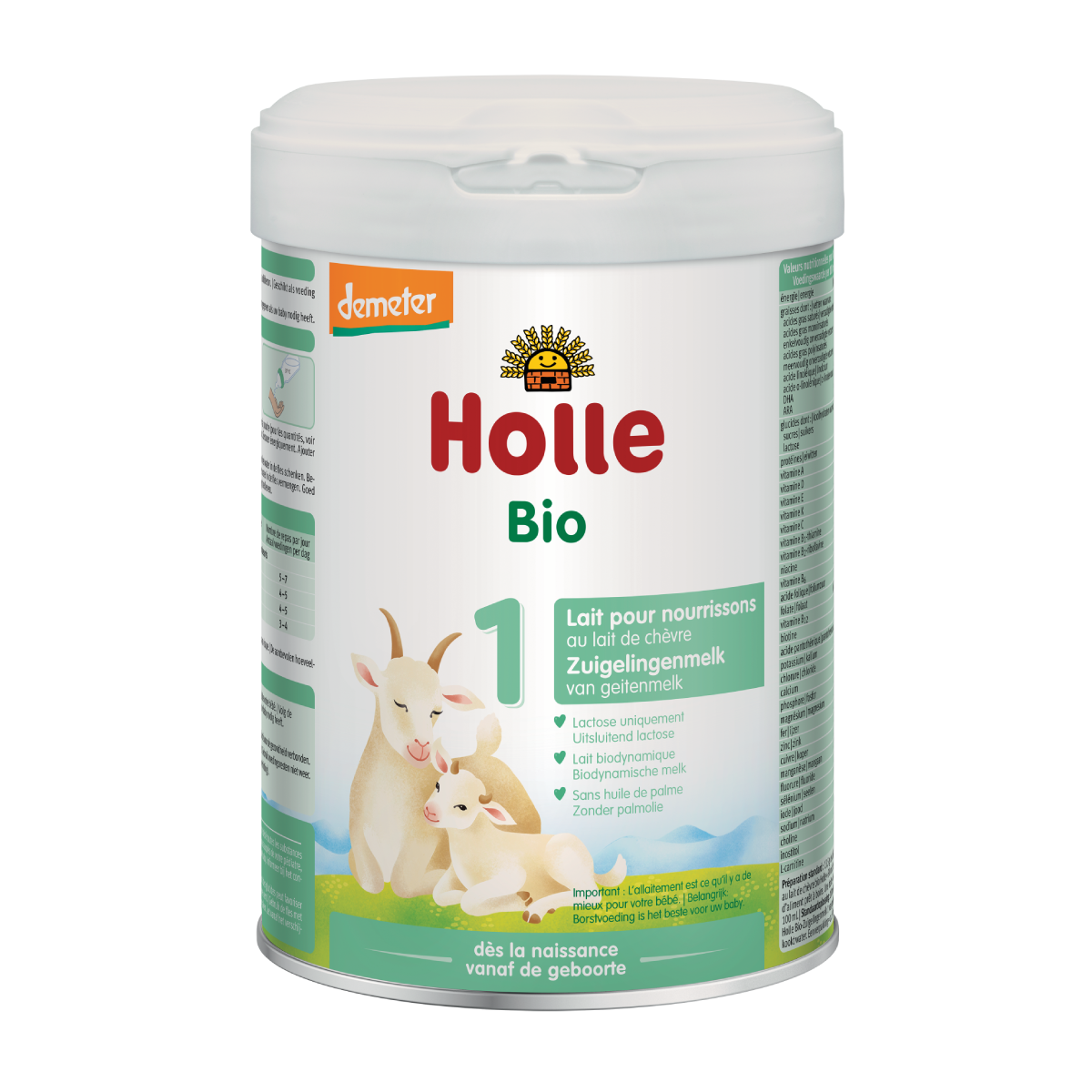 Leche de Cabra para lactantes 1 (LATA), Holle, 800g