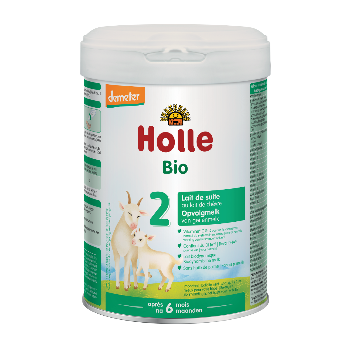Leche de Continuación de Cabra 2 (después del 6º mes) LATA Holle 800g