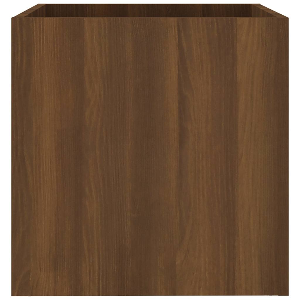Jardinera Roble Marrón 40x40x40 Cm Madera De Ingeniería_4