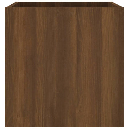 Jardinera Roble Marrón 40x40x40 Cm Madera De Ingeniería_4