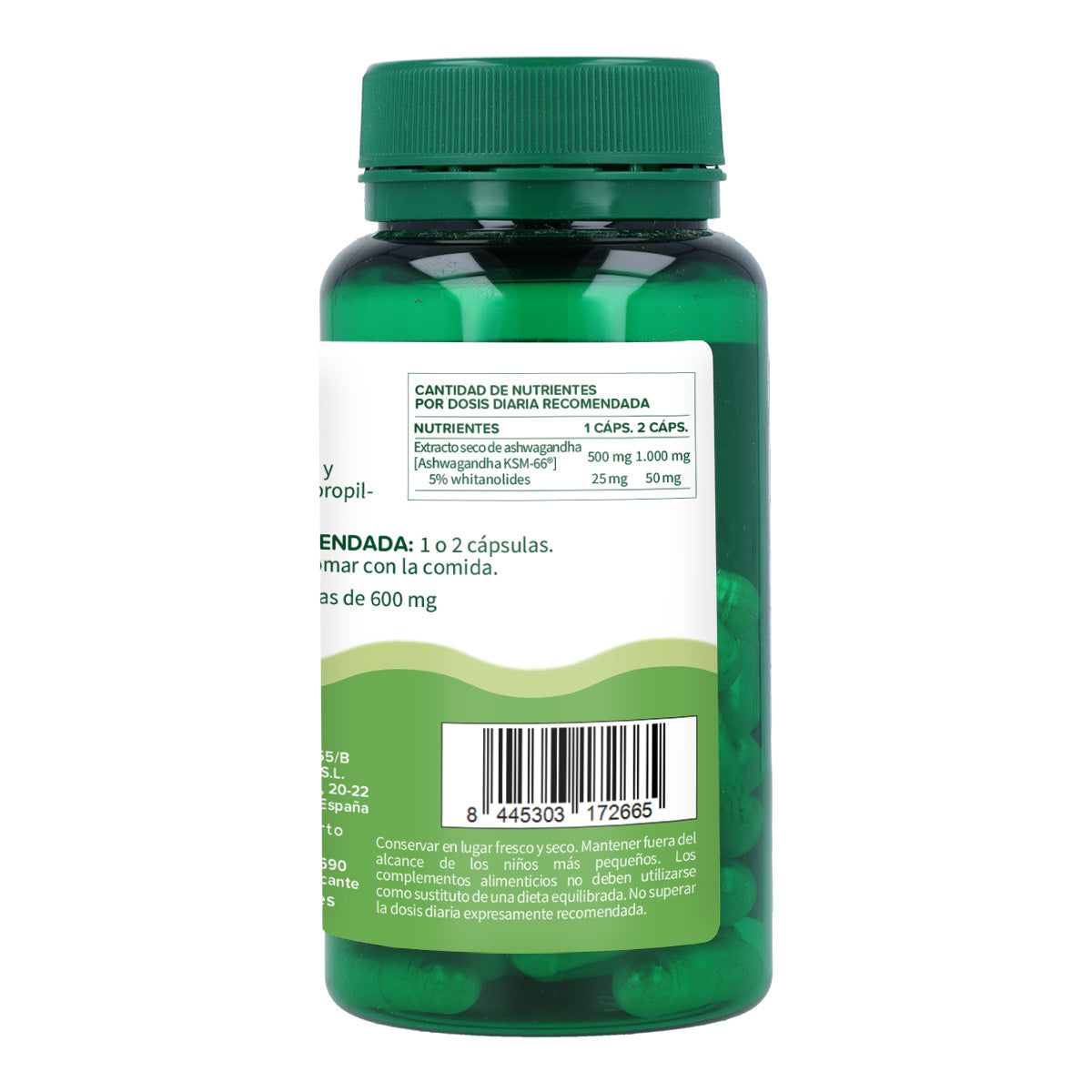 Pack 2x Ashwagandha KSM-66 Planeta Huerto 60 cápsulas