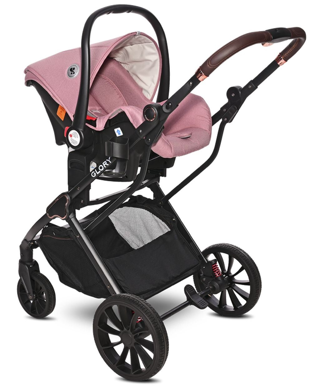 Carrito De Bebé Trio Glory Hasta 22 Kg Pink_4
