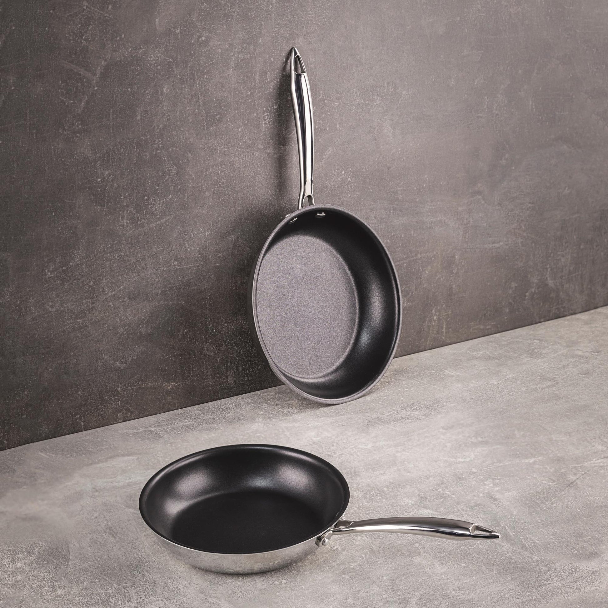 Juego De 2 Sartenes Ø20ø24cm Pure En Acero Inoxidable Masterpro_2