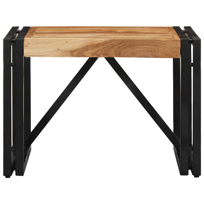 Mesa De Centro 50x50x35 Cm Madera Maciza Acacia_0