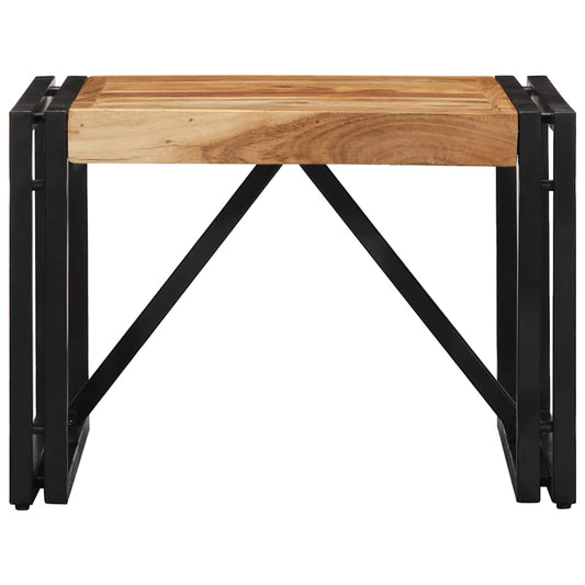 Mesa De Centro 50x50x35 Cm Madera Maciza Acacia_0