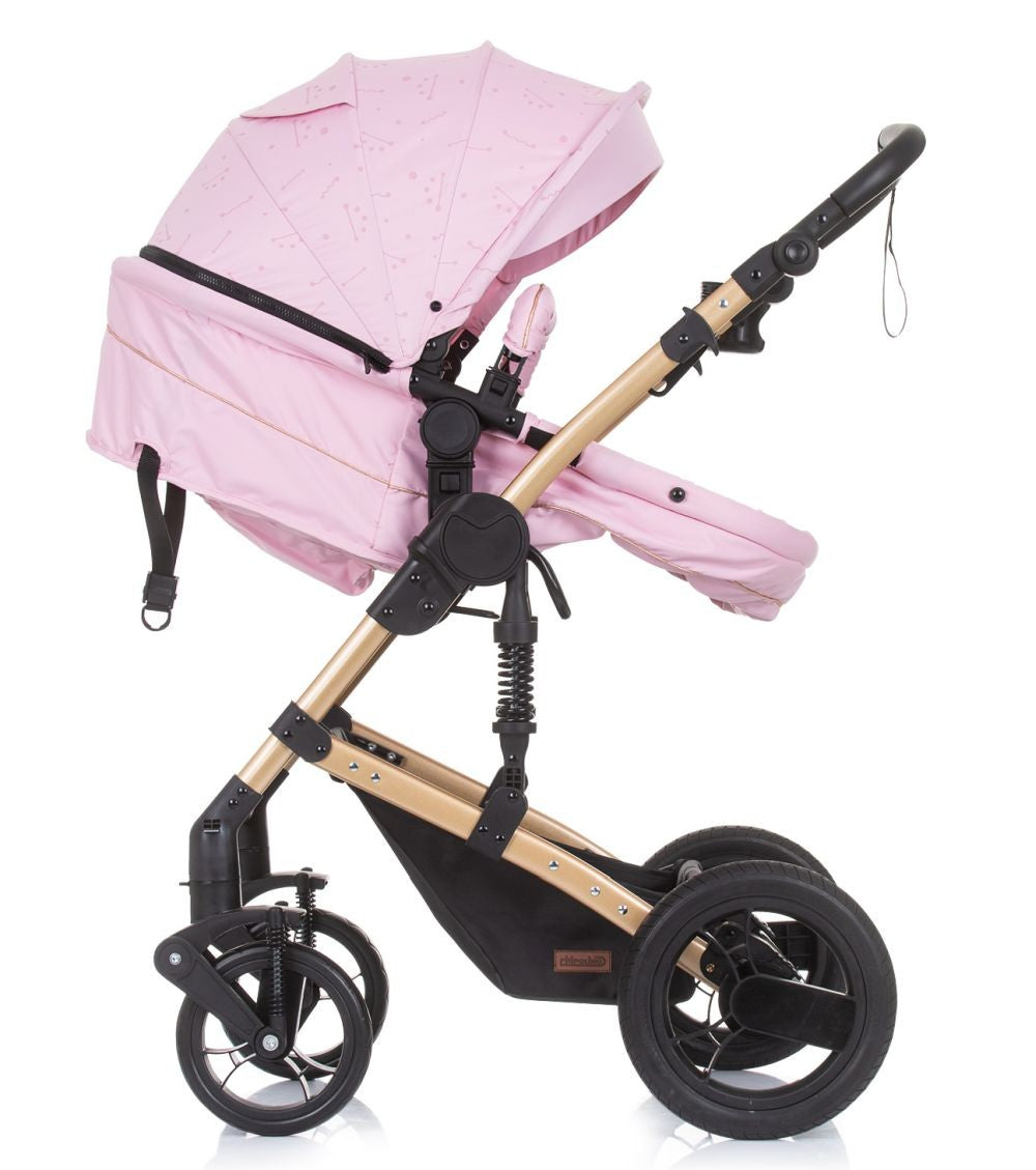 Carrito De Bebé Camea Trío Convertible Con Bolso Rose Water_3