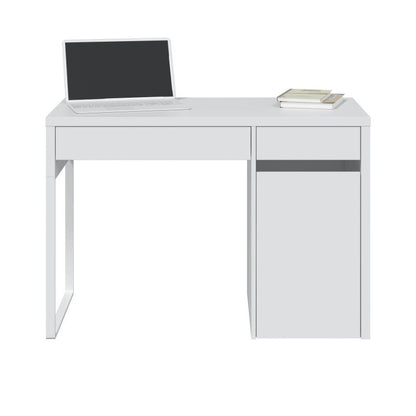 Mesa De Escritorio Eda Melamina, Blanco Artik, 108 X 75 X 50_1