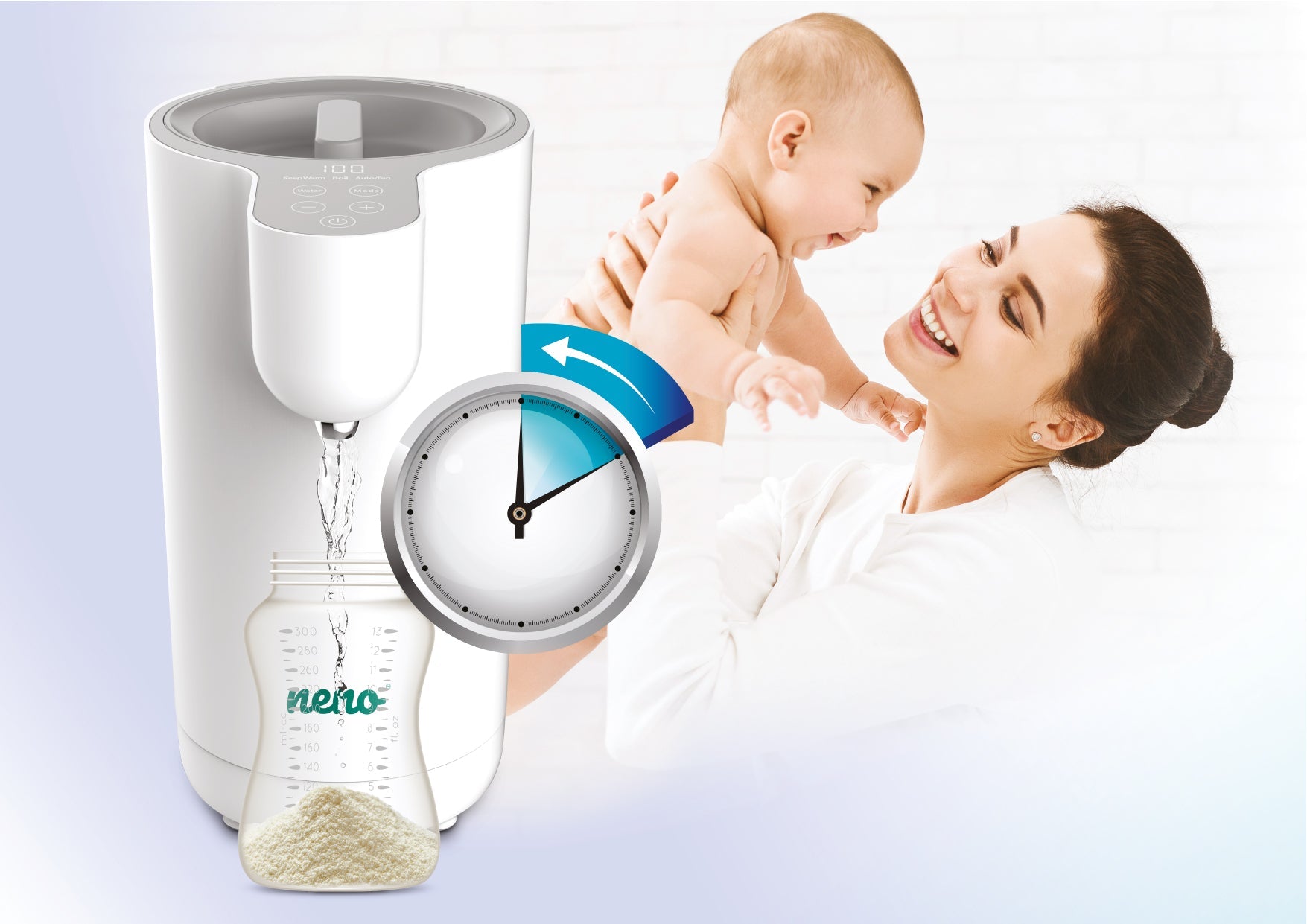 Neno Preparador De Biberones Automático Neno Aqua_2