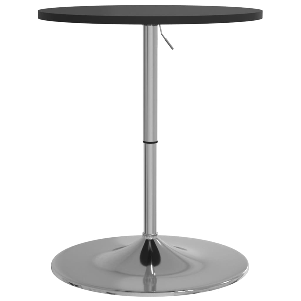Mesa Alta De Bar Madera Ingeniería Y Acero Negra 60x60x90 Cm_0