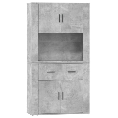 Aparador Alto Madera Contrachapada Gris Hormigón_1