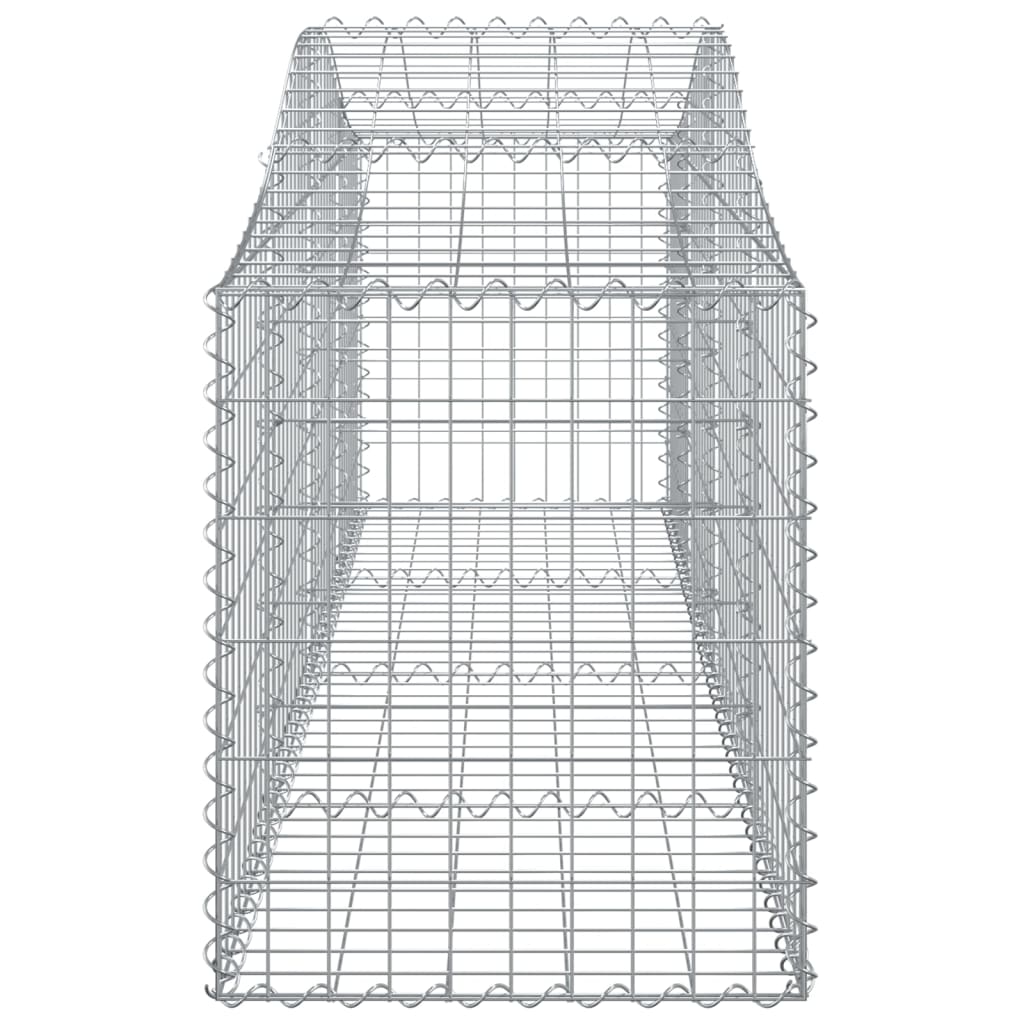 Cestas De Gaviones 25 Uds Forma De Arco Hierro 200x50x60/80 Cm_4