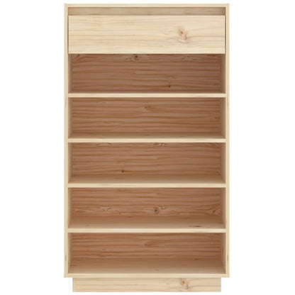Armario Zapatero De Madera Maciza De Pino 60x34x105 Cm / Vetonek_3