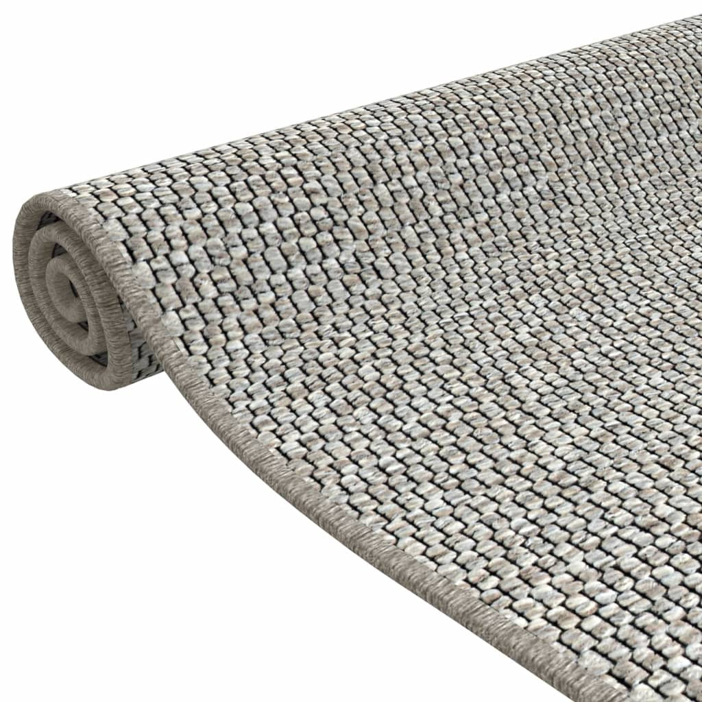 Vidaxl Alfombra De Pasillo Con Aspecto De Sisal Gris Taupe 50x150 Cm_4