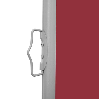 Vidaxl Toldo Lateral Retráctil Para Patio Rojo 140x600 Cm_4