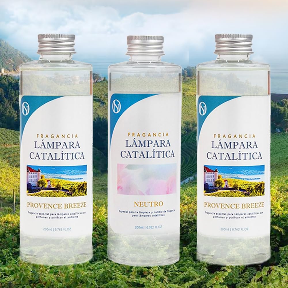 Pack Ahorro 3x Fragancias Para Lámpara Catalítica: 2 Aromas Provence Breeze 500ml + Limpiador Neutro 200ml_0