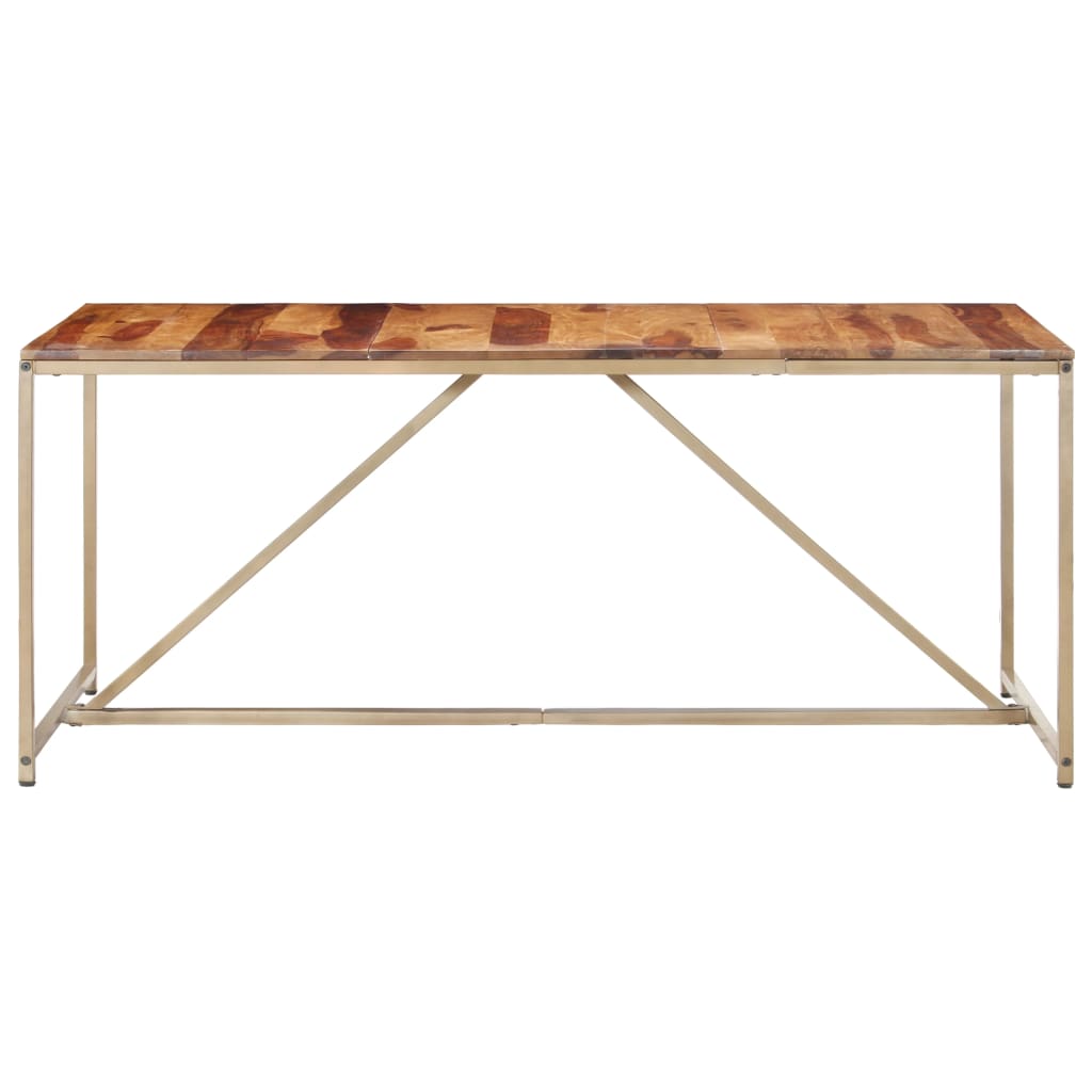Mesa De Comedor Madera Maciza 180x90x76 Cm_0