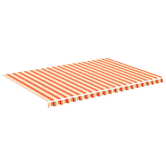 Tela De Repuesto Para Toldo Amarillo Y Naranja 5x3,5 M Poliéster_0
