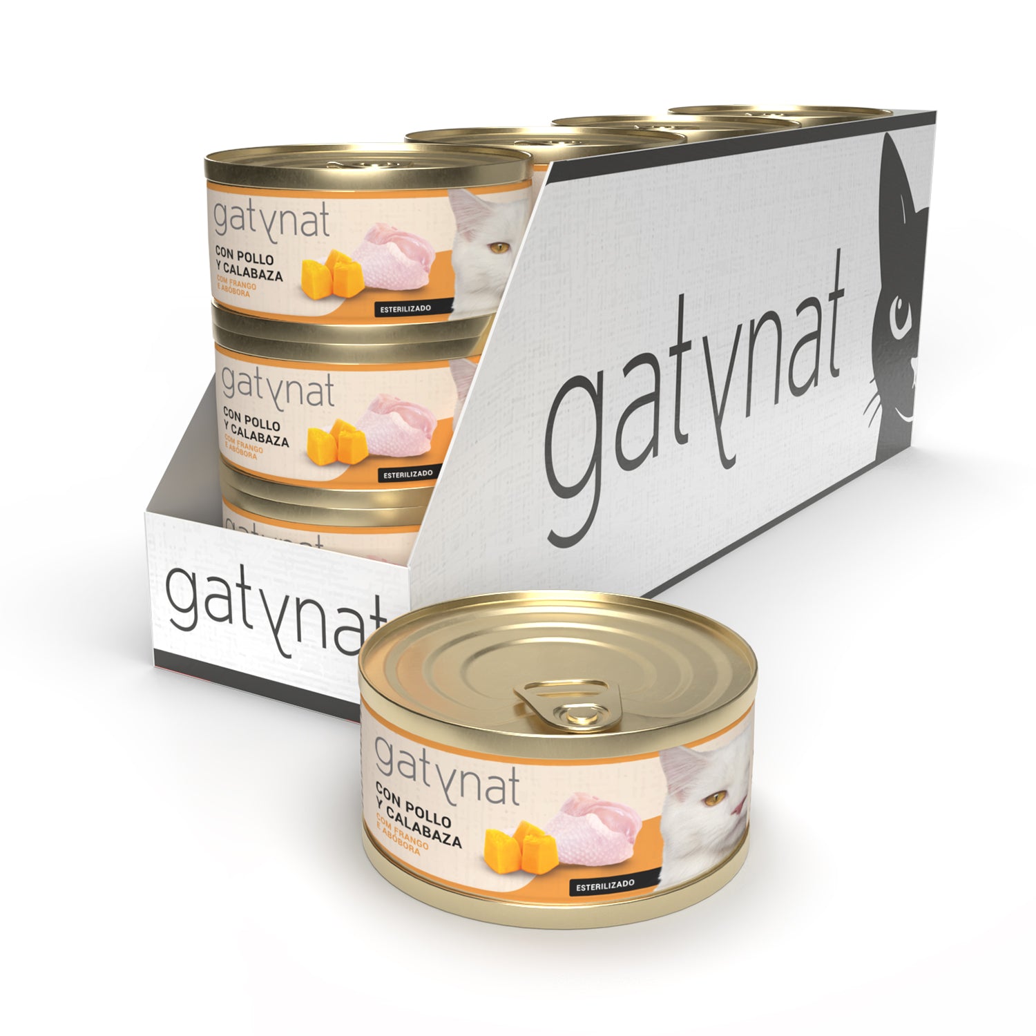 Gatynat Pollo Y Calabaza Pack 12 Uds X 85 Gr_0