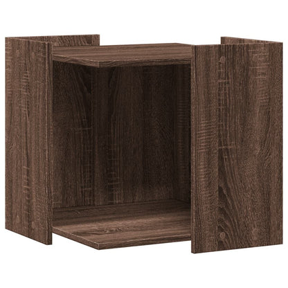 Vidaxl Mueble Arenero Para Gatos Madera Marrón Roble 53x53x51 Cm_0