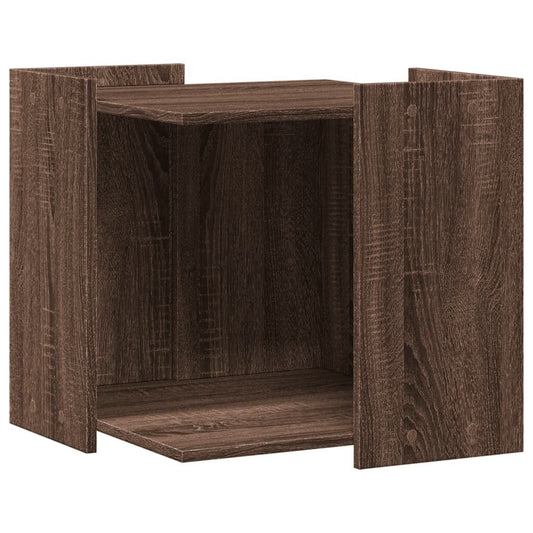 Vidaxl Mueble Arenero Para Gatos Madera Marrón Roble 53x53x51 Cm_0
