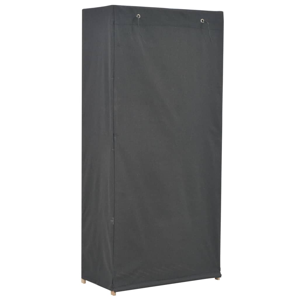 Armario De Tela Gris 79x40x170 Cm_2
