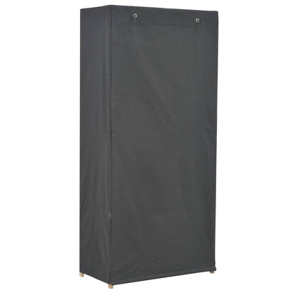 Armario De Tela Gris 79x40x170 Cm_2