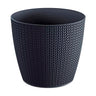 Maceta Wheaty 5,4l., Dimensiones (mm) 218x218x193, Color Antracita