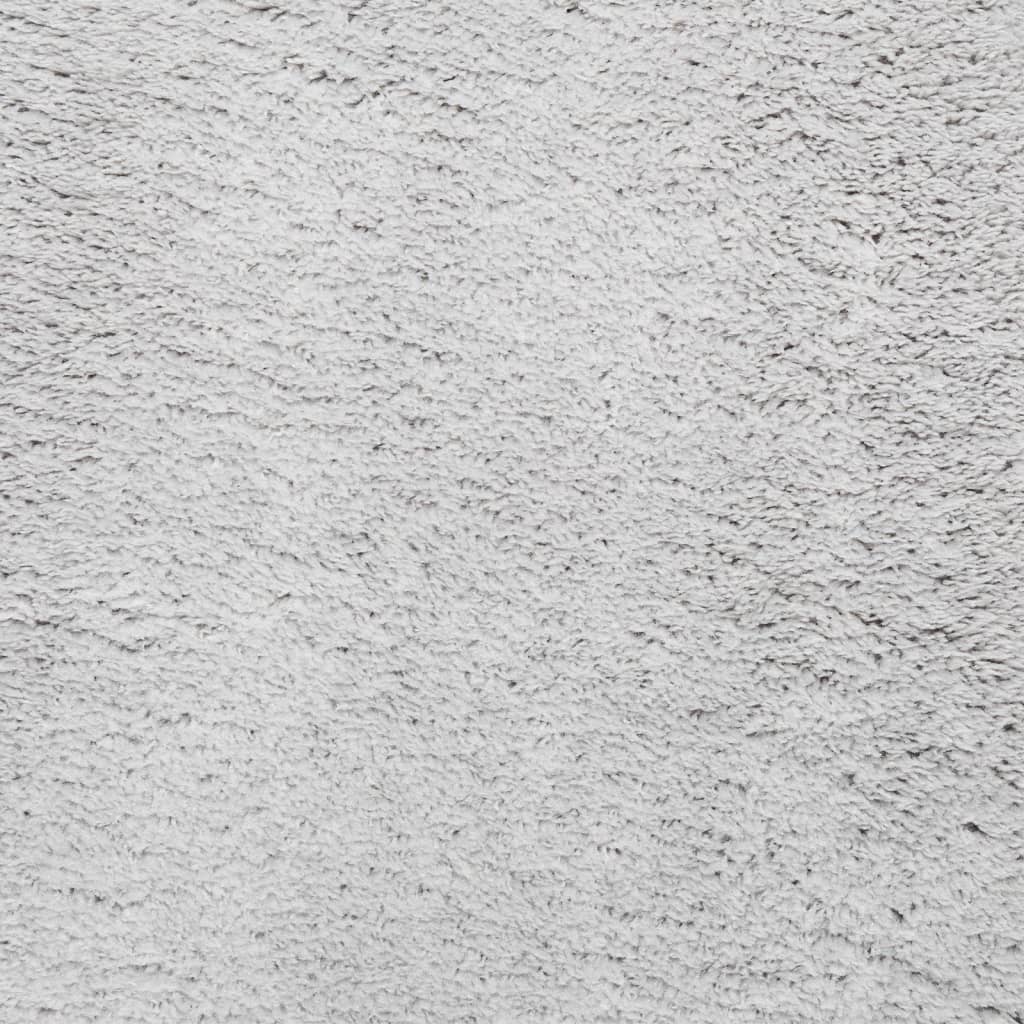 Alfombra De Pelo Corto Suave Lavable Huarte Gris Ø 160 Cm / Vetonek_4