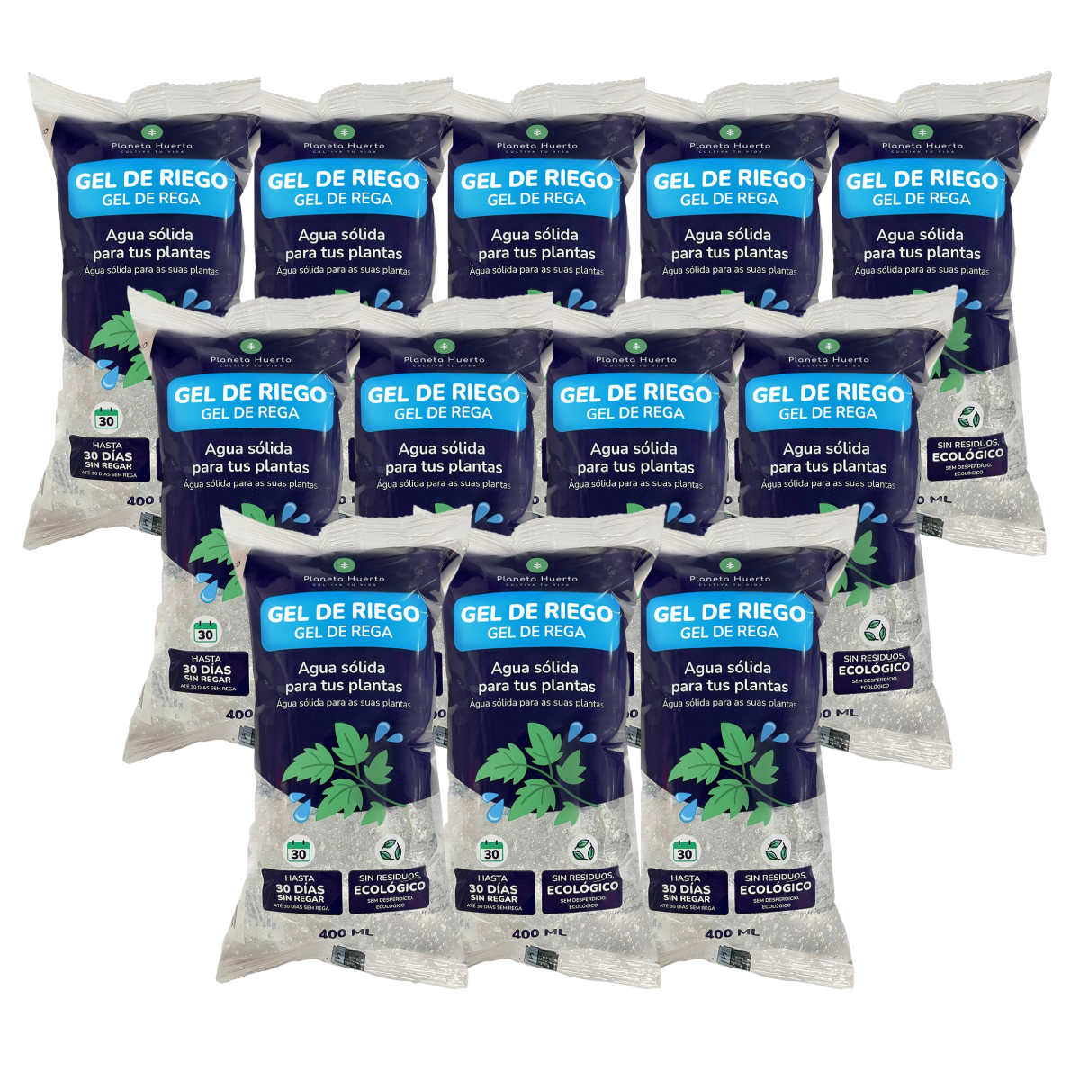 Pack 12 x Gel de Riego Planeta Huerto 400 ml