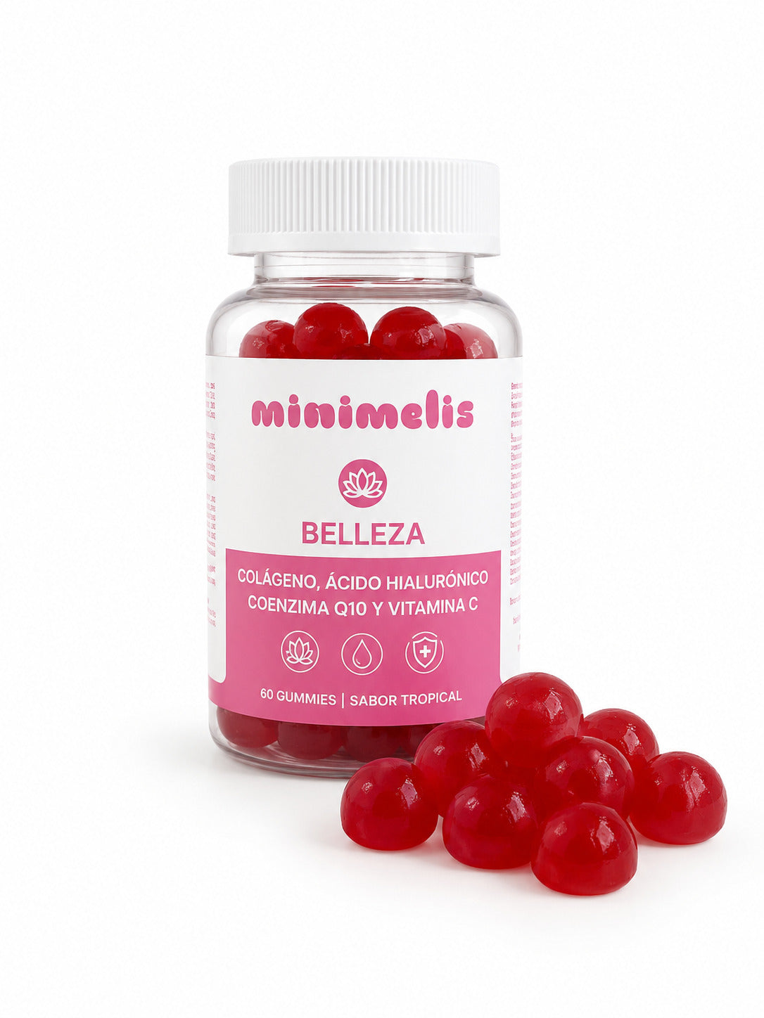 Gominolas Para El Cuidado De La Piel Colageno Ac. Hialurónico Q10 Sabor Cereza 60 Ud_1
