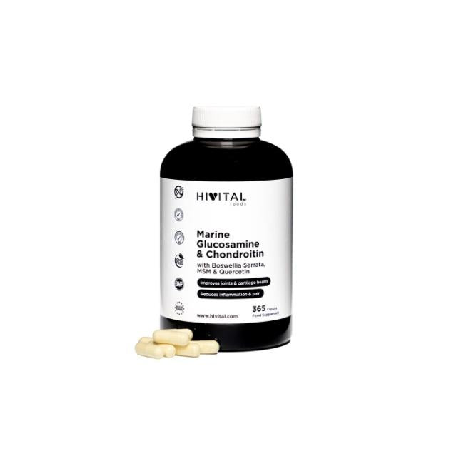 Glucosamina Marina con Condroitina Hivital 365 cápsulas