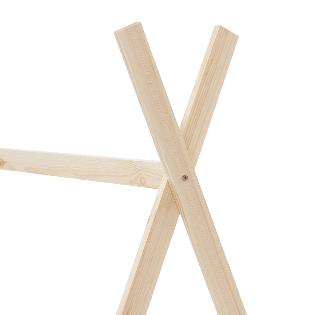 Estructura De Cama Infantil De Madera Maciza De Pino 70x140 Cm / Vetonek_5