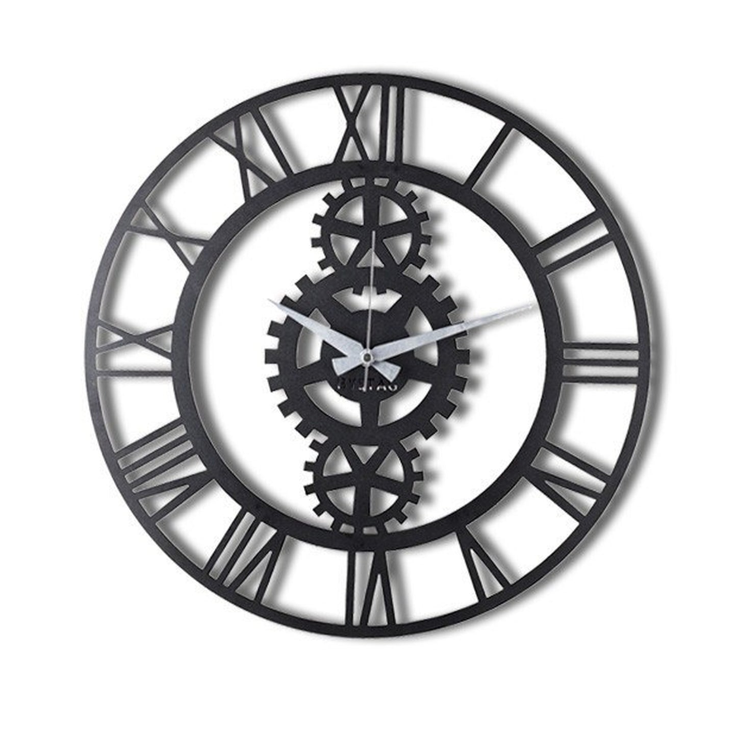 Reloj De Pared Metal Engranajes 70x70_0