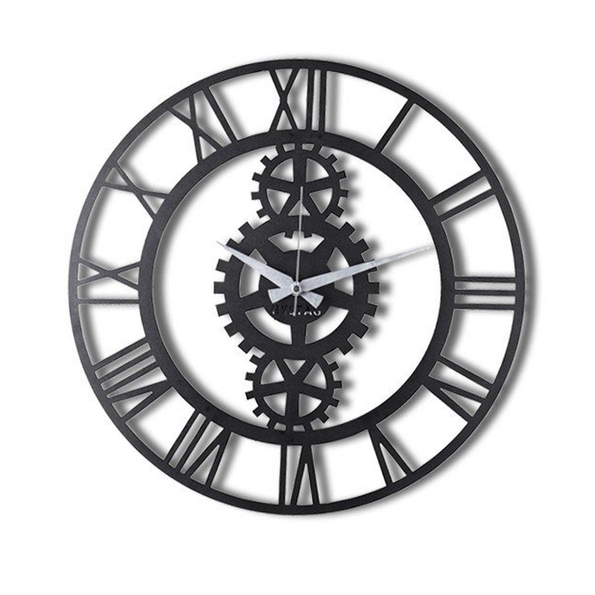 Reloj De Pared Metal Engranajes 70x70_0