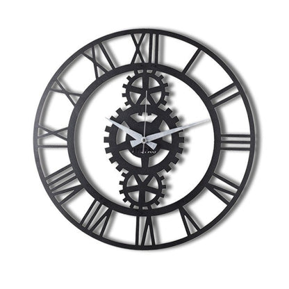 Reloj De Pared Metal Engranajes 70x70_0