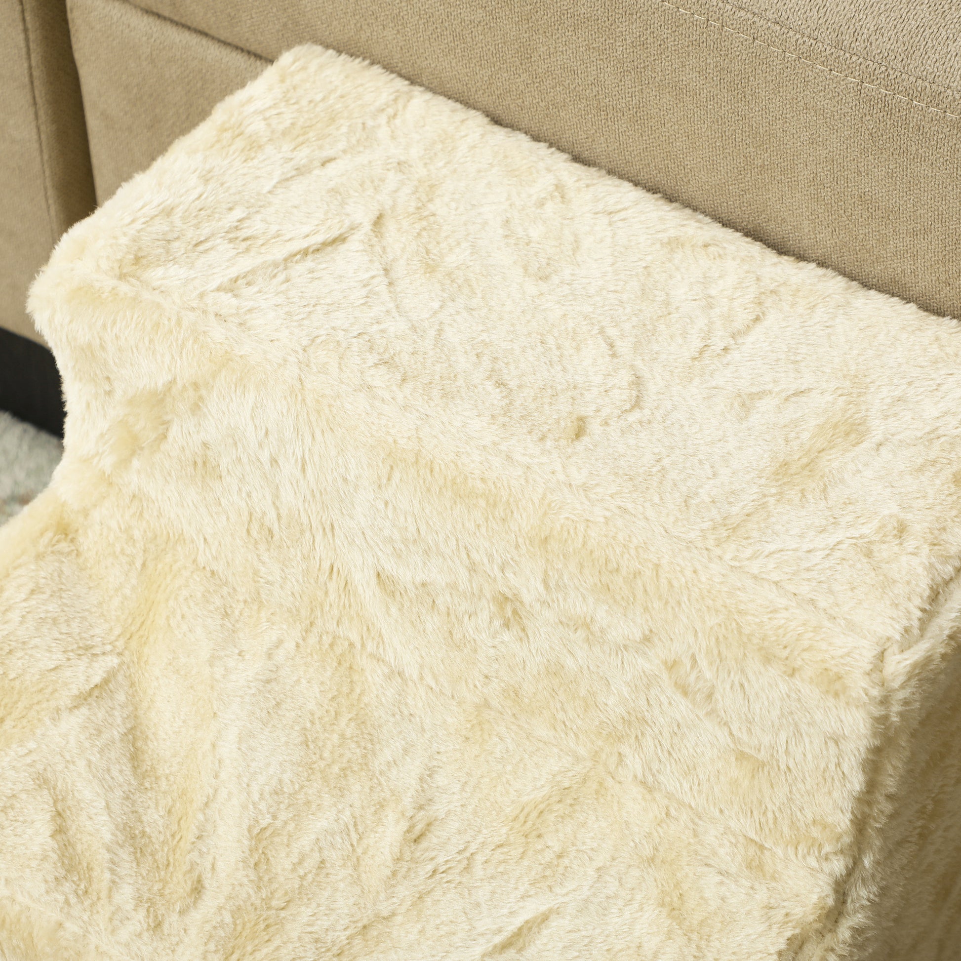 Pawhut Escalera Para Mascotas De 3 Peldaños Con Funda Extraíble 46x35x35cm Beige_3